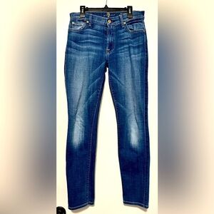 7 for all mankind the ankle skinny jeans size 27